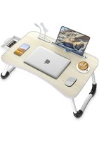 Laptop Bed Desk, Foldable Laptop Lap Desk Tray Table with USB Charge Por... - £20.11 GBP