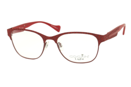 Cogan YC 2533 Burgundy Red Women&#39;s Metal Eyeglasses 51-17-135 Made In France - £19.17 GBP