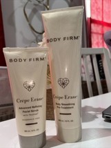 Body Firm Crepe Erase Body Smoothing 10 oz &amp; Facial Scrub 6 oz NEW/SEALED Set - £36.60 GBP