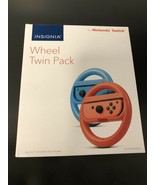 Nintendo Switch Steering Wheels - Twin Pack Red &amp; Blue by Insignia - £9.43 GBP
