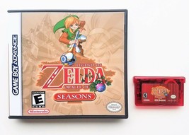 Legend of Zelda - Oracle of Seasons w/ Custom Case GBA Gameboy Advance Red Color - £15.84 GBP
