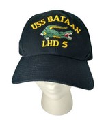 USS BATAAN LHD 5 The Corps US Navy Baseball Blue Cap One Size Adjustable - $24.74