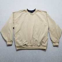 Antigua Golf Sweater Mens Large Beige Pockets Pullover - $324.43 MXN