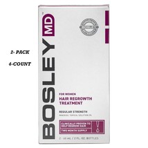 Bosley MD For Women Hair Regrowth Treatment (2-Pack, 4-Bottles) - £13.30 GBP