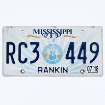 2018 United States Mississippi Rankin County Passenger License Plate RC3... - $16.17 CAD