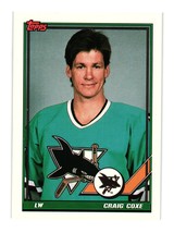 1991 Topps #447 Craig Coxe San Jose Sharks - $5.90