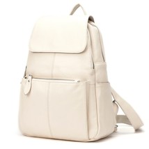 100% Genuine Leather Women Backpack Fashion Ladies Travel Bag Preppy Style Schoo - £93.97 GBP
