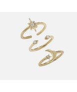 AND EVERY Celestial Stackable Ring Trio Adjustable Recycled Brass Glass ... - $160.32 MXN