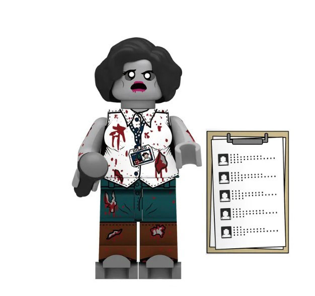 Minifigure School Teacher Zombie Horror Movie Halloween US Seller - $7.98