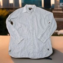 Ralph Lauren Rugby R.L.F.C Y2K Button-Up Shirt Mens Sz 16 Striped Skull ... - $49.50