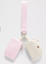 Lululemon Dual Pouch Wristlet Blissful Pink/Light Ivory NEW USPS SHIP - $1,492.52 MXN