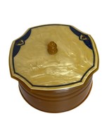 VTG Celluloid Vanity Powder Dish Lids Cover Trinket Box MCM Mid Century ... - $28.85 CAD