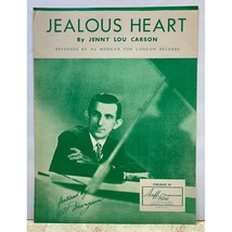 Jealous Heart Piano Sheet Music Al Morgan 1944 Country Jenny Lou Carson Nashvill - $9.89