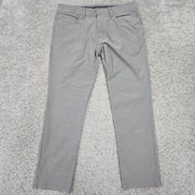 Bonobos Golf Pants Mens 34x32 (Fits 34x28) Gray Tailored Chino Stretch P... - $24.69