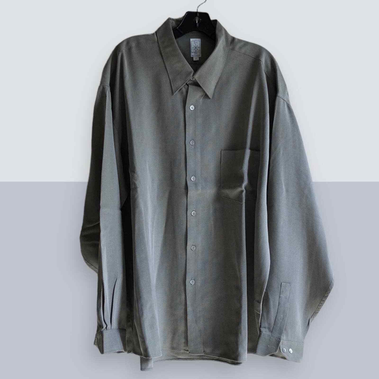 Bunks Bibas tan relaxed dress long sleeve shirt mens big &amp; tall size XXL - $34.45