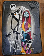 Nightmare Before Christmas &quot;Meant to be&quot; Fleece Blanket - £27.68 GBP