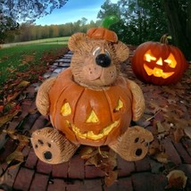 Russ Witchs Brew Crew Halloween Bear Pumpkin Figure Kathleen Kelly Resin Decor - £12.50 GBP