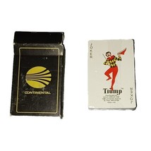 Vintage Continental Airlines Trump Playing Cards Black and Gold Meatball... - $55.02 MXN