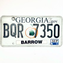 2016 United States Georgia Barrow County Passenger License Plate BQR 7350 - $16.82