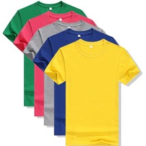 021 new simple creative design line solid color t shirts men s new arrival style summer thumb200
