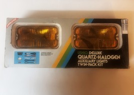 VTG USHIO Deluxe Quartz-Halogen Auxiliary Amber Lights Twin-Pack Kit U14... - $124.81