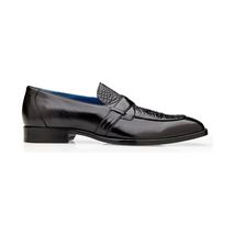 Belvedere Shoes Tornado Genuine Alligator Italian Calf Slip-on Black R74 image 2
