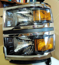 Fits 2014-2015 Chevy Silverado    Headlight Assembly TYC    Left Side - £57.86 GBP