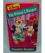 Walt Disney&#39;s Favorite Stories THE PRINCE AND THE PAUPER VHS VIDEO 1994 - £11.67 GBP