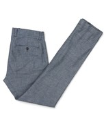 J. Crew 484 Pants Men&#39;s 32 X 34 Blue Baird McNutt Linen Cotton Blend Fla... - £22.67 GBP