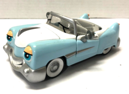 Chevron Cars Della Deluxe #27 Light Blue White Convertible but Roof Is Missing - $9.90