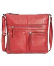 International Concepts Riverton Small Messenger Crossbody-Salsa/Silver - £35.39 GBP