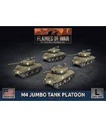 Flames of War American M4 Jumbo Platoon (x4 Plastic) UBX92 - £52.67 GBP