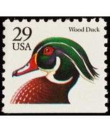 1991 29c Wood Duck, Booklet Single Scott 2484 Mint F/VF NH - $0.99