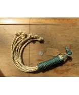 Discipline Rope Whip (scourge, flogger) with Teal-Dyed Grip: Tool for In... - $42.54 CAD+