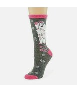 Basic Resources Ho Ho Ho Coll Women&#39;s Crew Socks 1 Pair Yeti To Party - $10.69