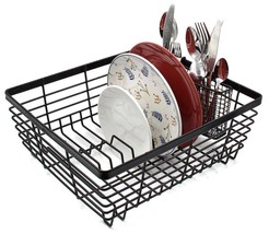 Alloy Kitchen Dish Cup Drying Rack Drainer Dryer Tray Cutlery Holder Org... - £43.25 GBP