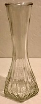 Hoosier Glass BUD VASE 4063-C 6&quot; Tall, Clear, Hexagon Base - Nice Vintage Piece - £6.27 GBP