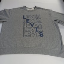 Levi's Relaxed Fit Crewneck Men’s 2XL Gray Cotton Blend Long Sleeve Sweatshirt image 10