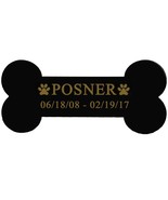 Custom Engraved Dog Name Plate, Large 6&quot; Bone Shape Plate, Pet Memorial - £20.77 GBP