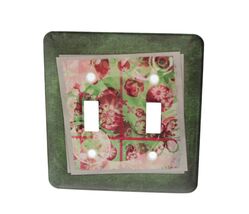 Light Swirch Cover 3d Rose Floral Frenzy Toggle Switch Multi-Color 5 in ... - $3.46