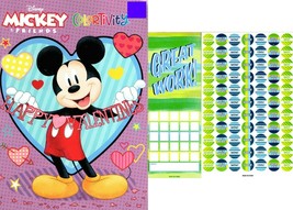 Mickey &amp; Friends - Happy Valentine - Jumbo Coloring &amp; Activity Book + Sticker - £5.48 GBP