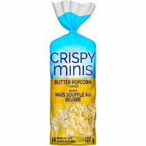 5 X Quaker Crispy Minis Gluten-Free Butter Popcorn Rice Cakes 14 Count/1... - £27.75 GBP