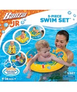 BANZAI Jr. 5-Piece Swim Set (Vest, Arm Floats, Swim Ring, Pool Seat, Kic... - £17.17 GBP