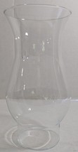 Vtg 8&quot; Clear Glass Hurricane Chimney Shade Oil/Kerosene Candle Lantern L... - $18.81