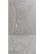 Vtg 8&quot; Clear Glass Hurricane Chimney Shade Oil/Kerosene Candle Lantern L... - $26.37 CAD