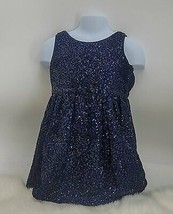 GapKids Dark Blue Sequin Girls Party Dress size Xs 4–5 Years - £11.65 GBP