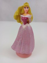 Disney Aurora Wearing Pink Glittery Ball Gown 3.5&quot;  Stamper Figure Rare - $5.81