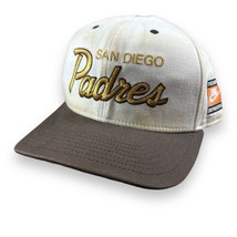San Diego Padres Nike Vintage Two Toned Script Snapback Hat Cap Retro VTG MLB - £46.70 GBP