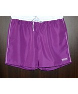 Hugo Boss Purple White Logo Men&#39;s Swim Shorts Beach Athletic Size 2XL - £55.33 GBP