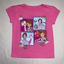 Disney Sofia the First Pink T-Shirt Girls 5-6 Tee Shirt Top Blouse Winter - £9.34 GBP